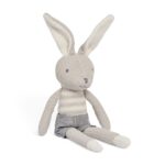 Jollein 037-001-65366 Stofftier Kuscheltier Hase Kaninchen Junge Joey grau m