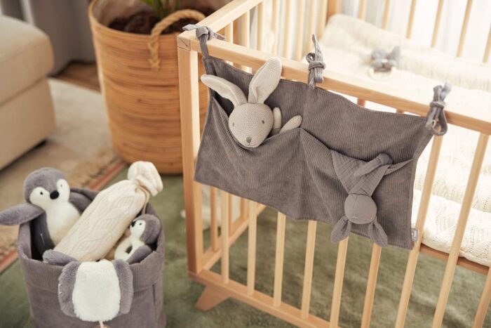 Jollein 037-001-65366 Stofftier Kuscheltier Hase Kaninchen Junge Joey grau m - Image 2