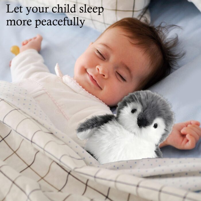 JcvPot Pinguin Kuscheltier, Weiches Stofftier Für Kinder Und Babys, Kuscheltier Pinguin Plüschtier schtier - Image 5