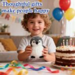 JcvPot Pinguin Kuscheltier, Weiches Stofftier Für Kinder Und Babys, Kuscheltier Pinguin Plüschtier schtier - Image 4