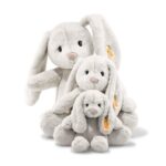 Steiff Hoppie Hase 18 cm hellgrau, Plüschtier Hase mit Schlappohren, Soft Cuddly Friends, flauschiges Stofftierscheln - Image 5