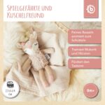 Bieco Kuscheltier Reh Ella mit Rassel | Baby Kuscheltier ab 0 Monate Stofftier Baby Plüschtier rentier - Image 7